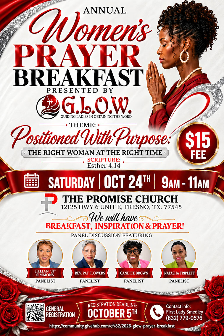 G.L.O.W.'s Positioned with Purpose Prayer Breakfast